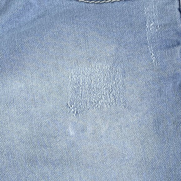 Seven7 Jean Shorts Womems 4 Distressed Blue 28x5.5 Stretch Demin Low Rise - Picture 7 of 16